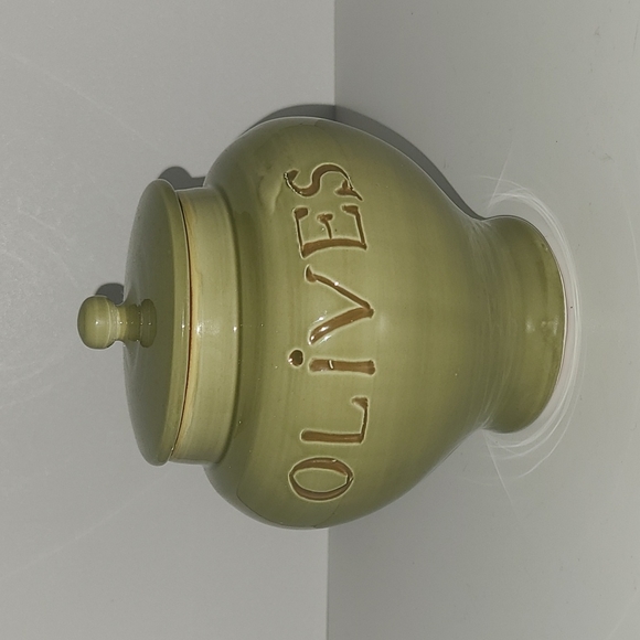 Vintage Ceramiche Alfa clay pot with olives - Picture 1 of 5